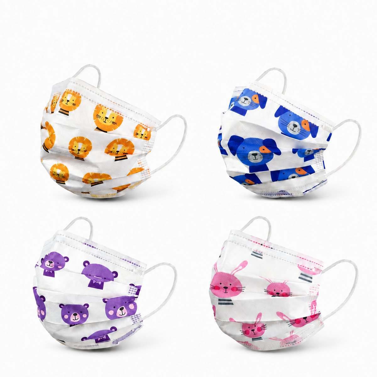 Face Masks – ASTM 3 - Pediatric Animal Designs (For Adult Use)