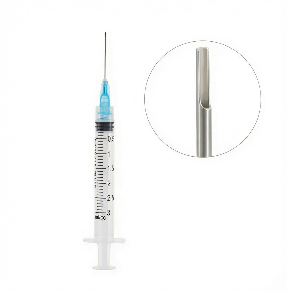 Irrigation Syringes With Needle Tips - Notched Tip