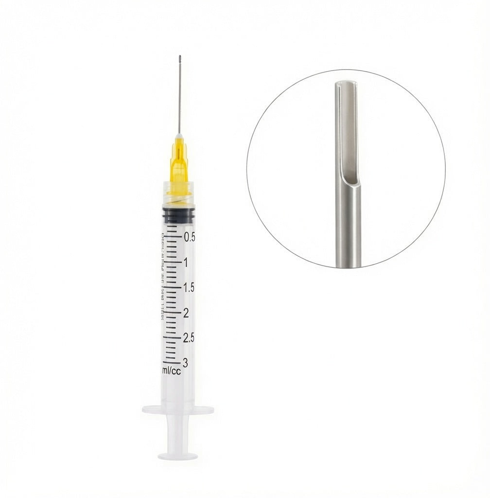 Irrigation Syringes With Needle Tips - Notched Tip