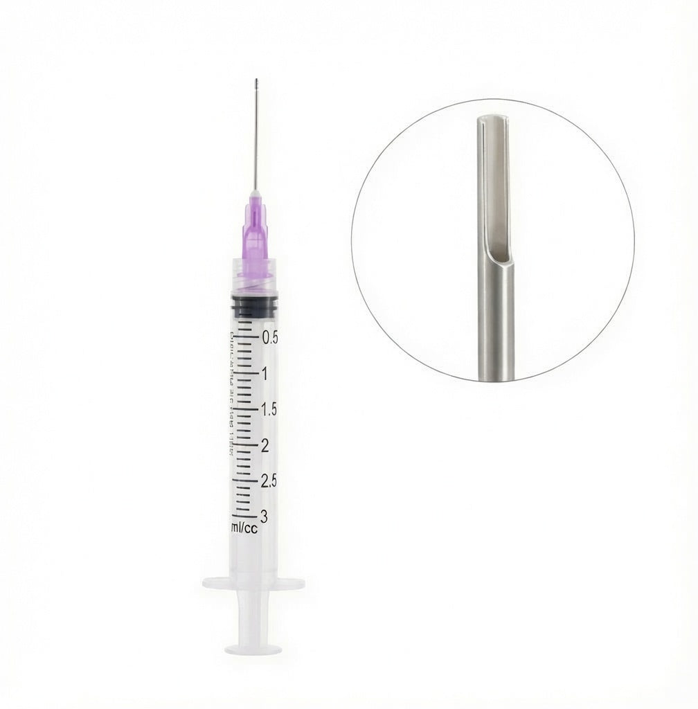 Irrigation Syringes With Needle Tips - Notched Tip
