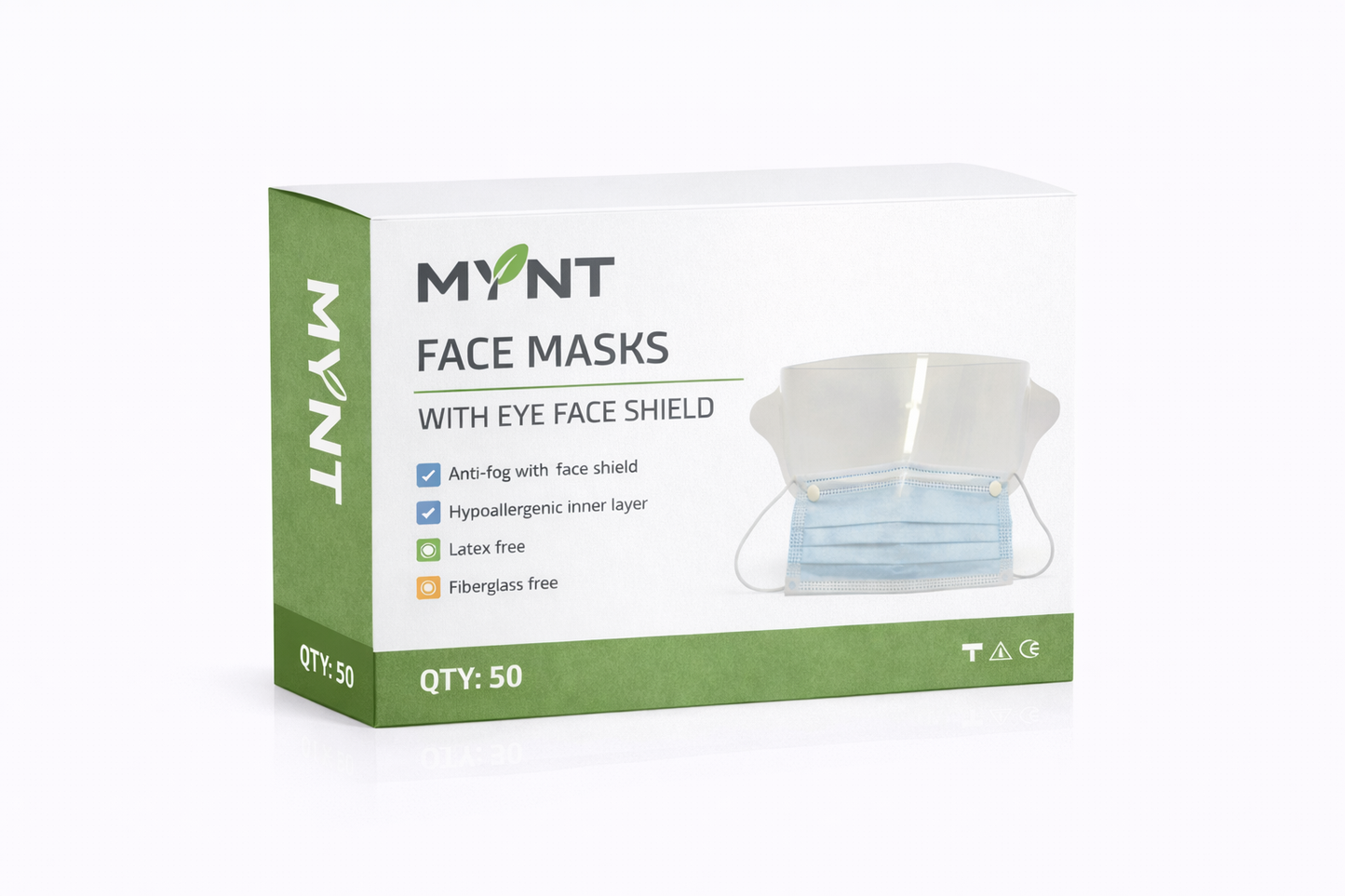 Face Masks with Eye Shield  – ASTM 3