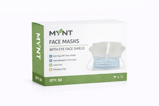 Face Masks with Eye Shield  – ASTM 3