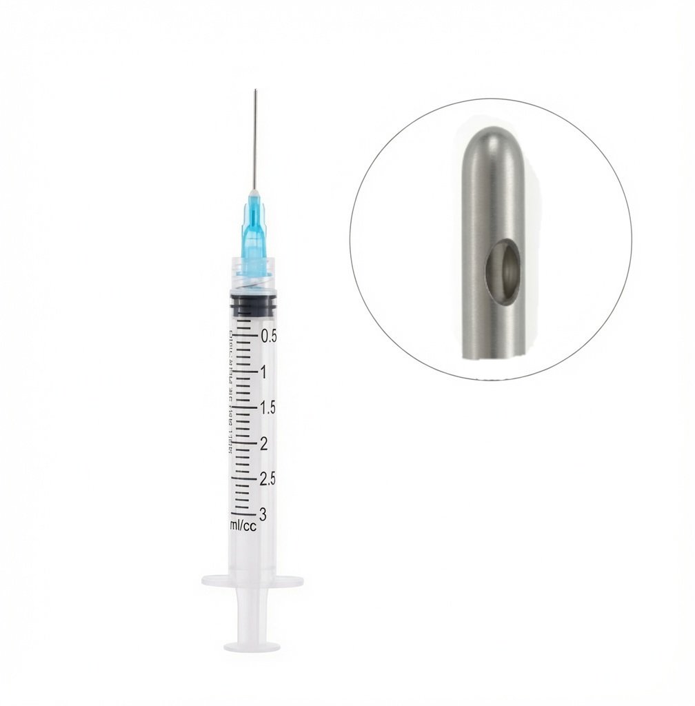 Irrigation Syringes With Needle Tips - Side Port Tip