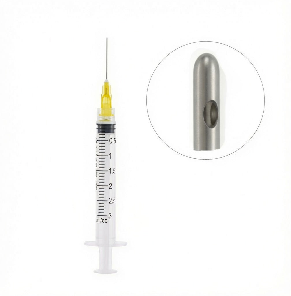 Irrigation Syringes With Needle Tips - Side Port Tip