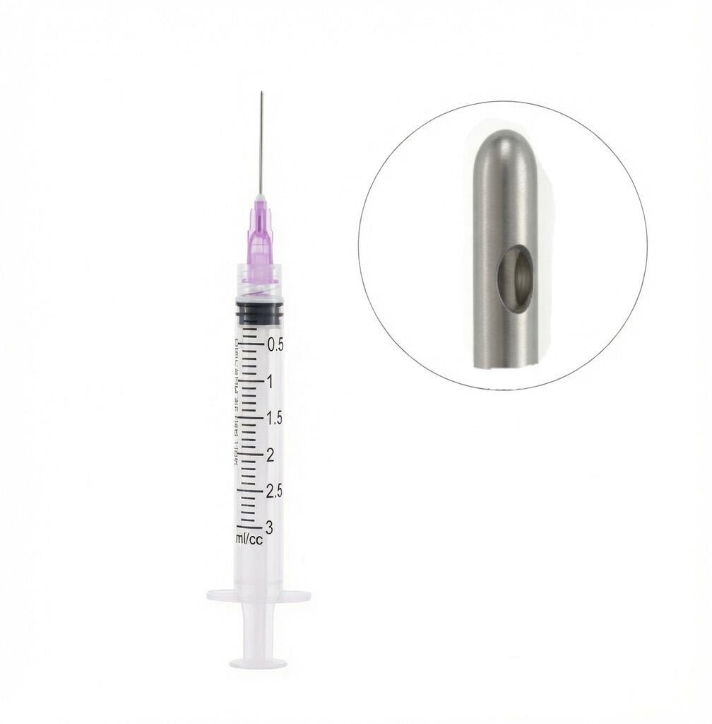 Irrigation Syringes With Needle Tips - Side Port Tip