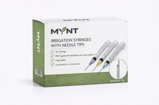 Irrigation Syringes With Needle Tips - Notched Tip